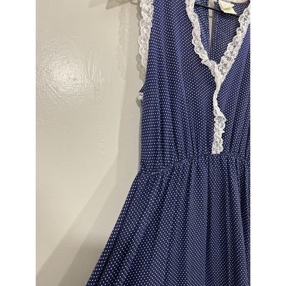 Vtg Cottage Prairie Romantic Victorian Edwardian Inspired Dress M Farm Country - Picture 10 of 15